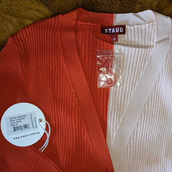 STAUD shoko sweater PINK 🩷♥️ - Picture 4 of 8